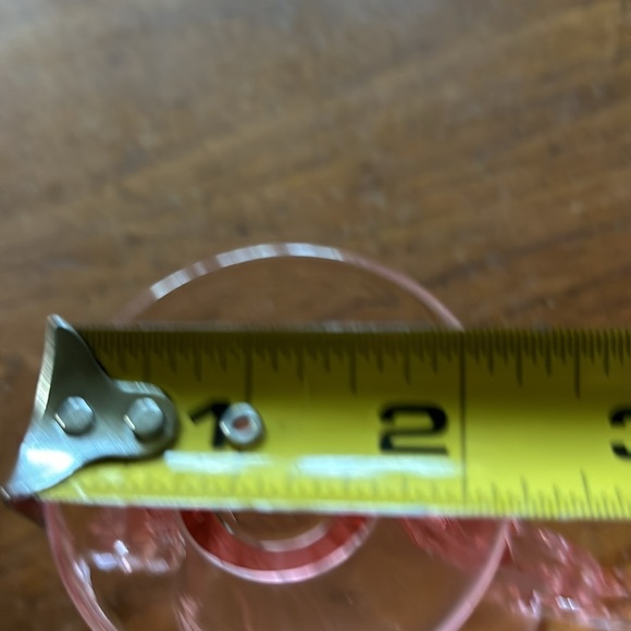 Vintage Cambridge Decagon Rosalie pattern pink depression glass sugar & creamer - Picture 9 of 9